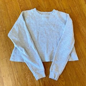Cropped waffle tee